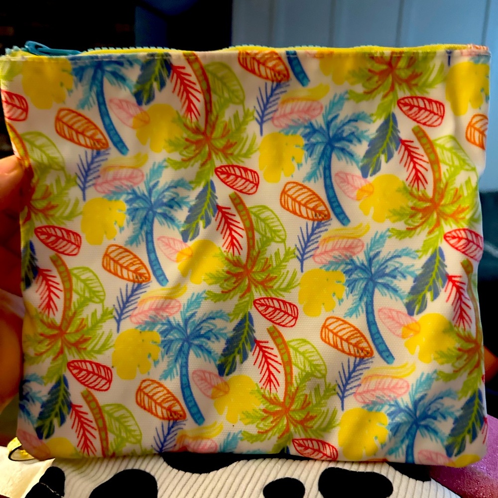 Lined makeup case